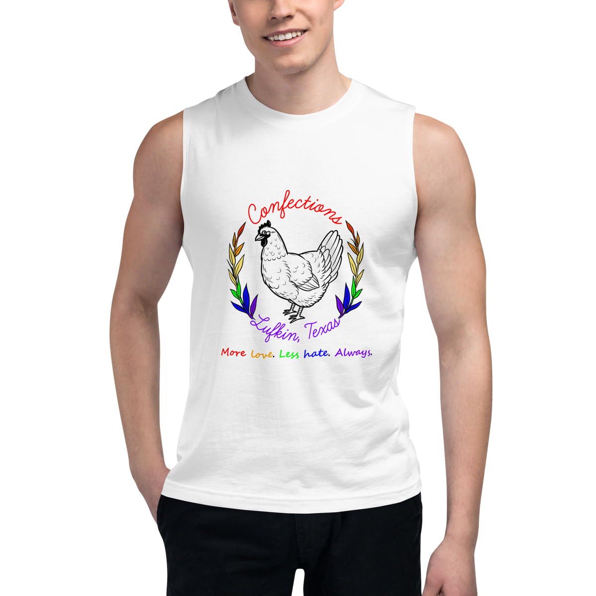 rainbow muscle tank