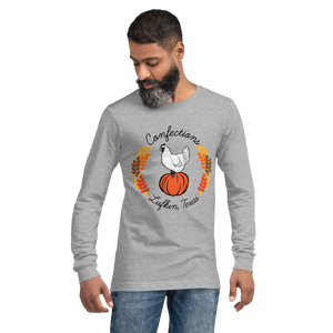 Open image in slideshow, Confections Fall Logo - Unisex Long Sleeve Tee
