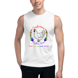 Open image in slideshow, Confections Rainbow Muscle Shirt
